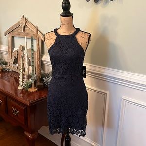 Navy blue cocktail dress